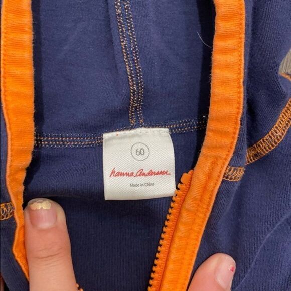 Hanna Andersson Blue Toddler Jacket with Car SIZE 60 - Picture 4 of 4